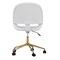 Martha Stewart Tyla Upholstered Office Chair in White/Polished Brass CH-220921-5-WH-GLD-MS - alternate 4